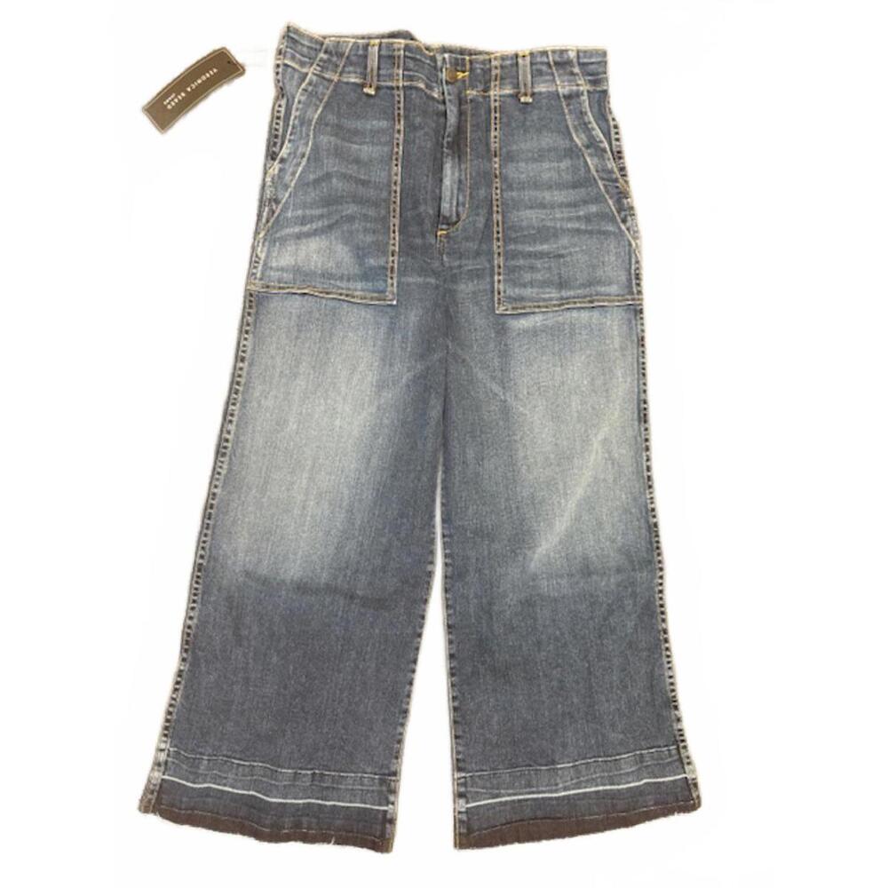 NWT New Veronica Beard Lou 11 Released Hem Gaucho Jeans 32